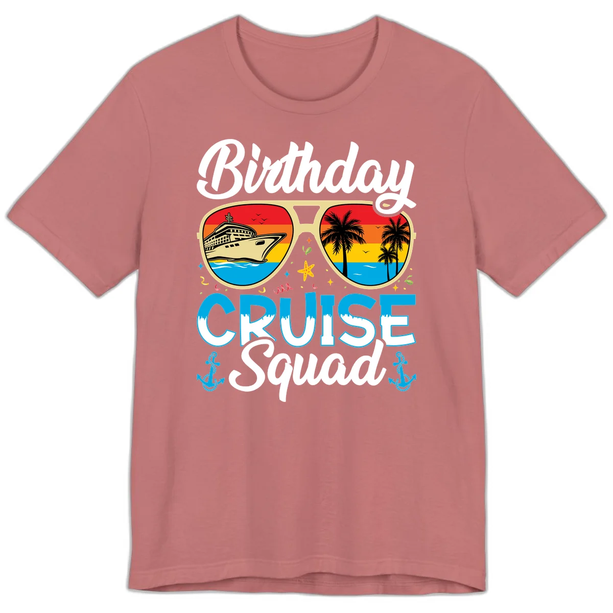 Birthday Cruise Squad Premium T-Shirt in Mauve