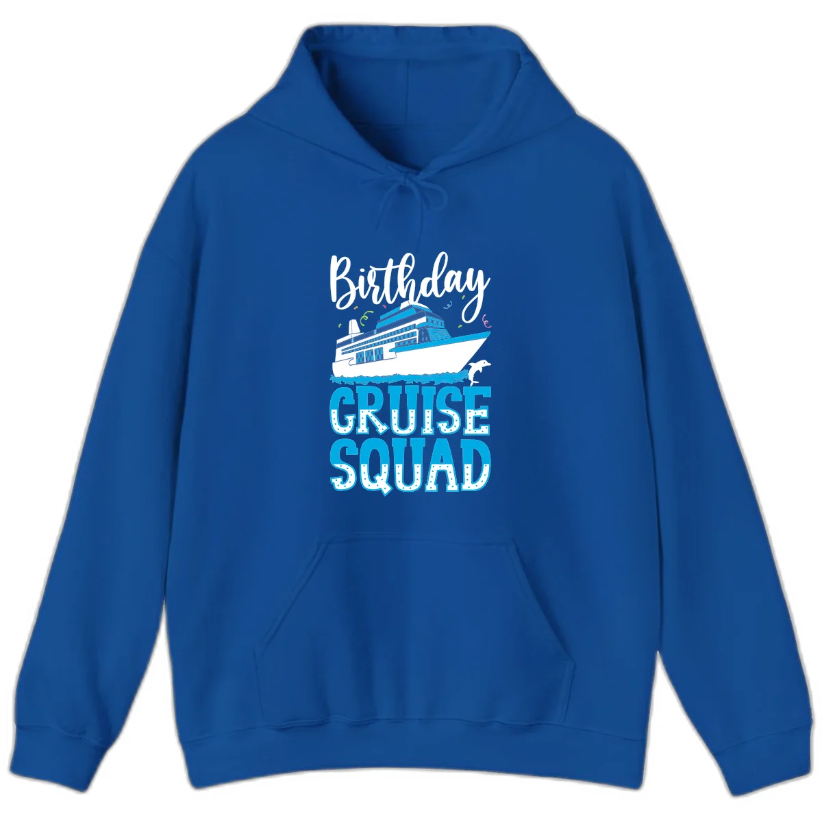 Birthday Cruise Squad Hoodie in Royal