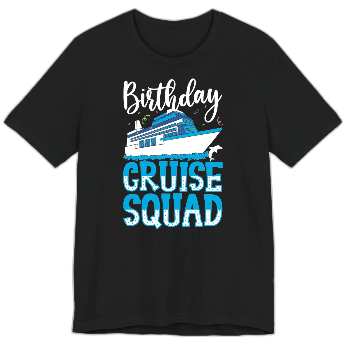 Birthday Cruise Squad Premium T-Shirt in Black