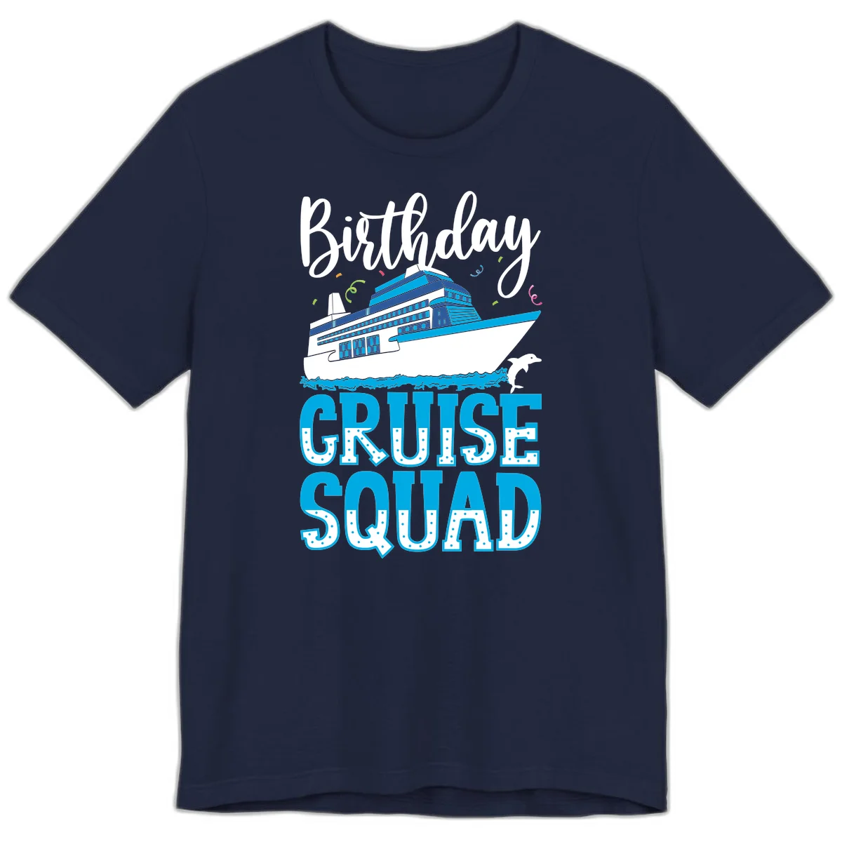 Birthday Cruise Squad Premium T-Shirt in Navy