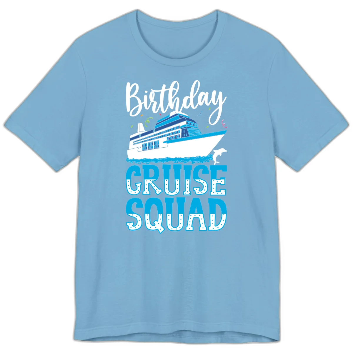 Birthday Cruise Squad Premium T-Shirt in Ocean Blue