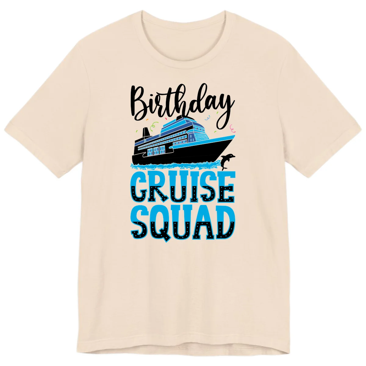 Birthday Cruise Squad Premium T-Shirt in Soft Cream
