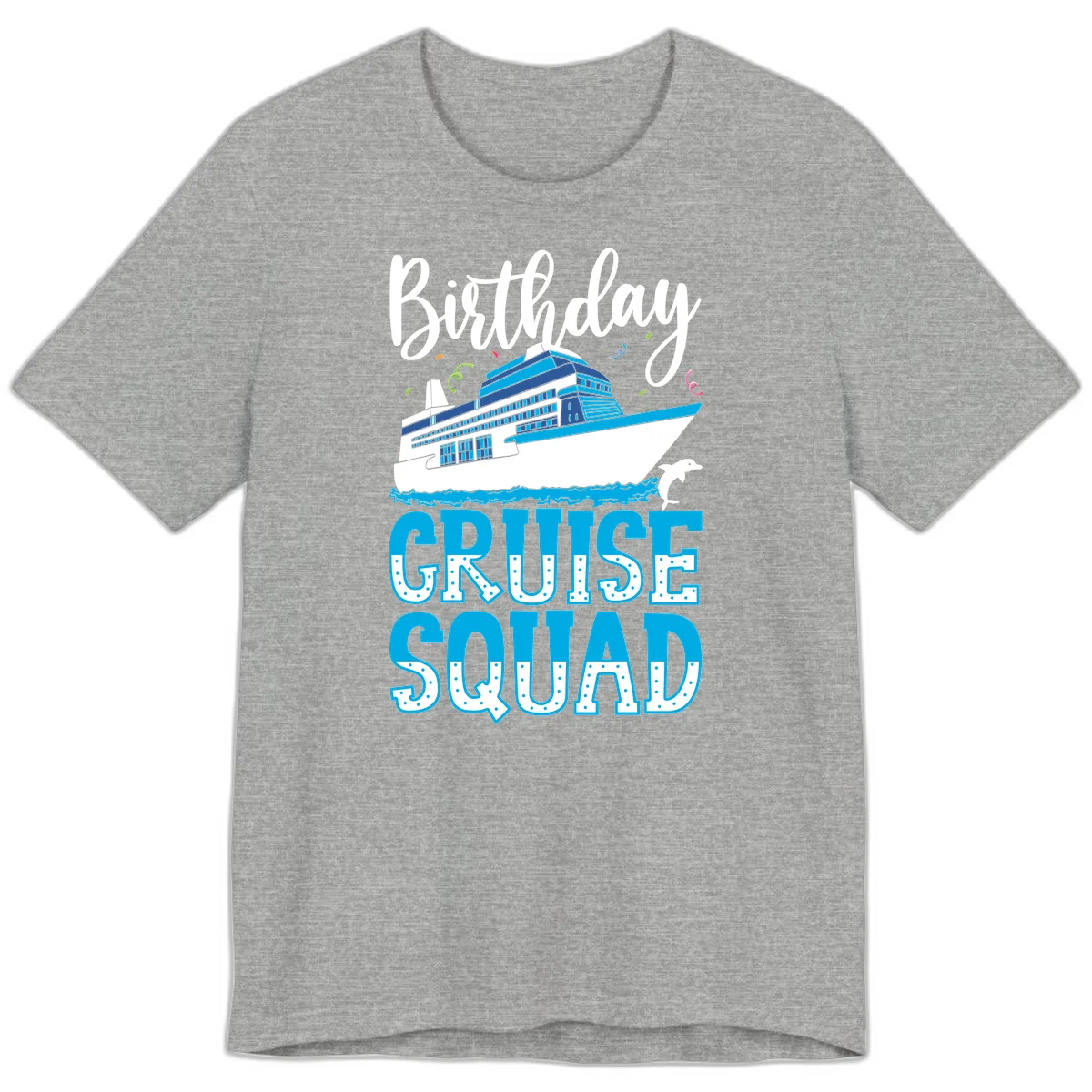 Birthday Cruise Squad Premium T-Shirt in Athletic Heather