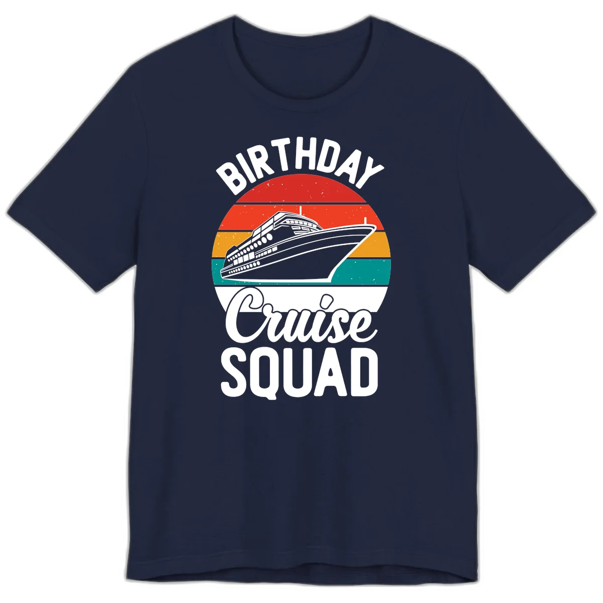 Birthday Cruise Squad Premium T-Shirt in Navy