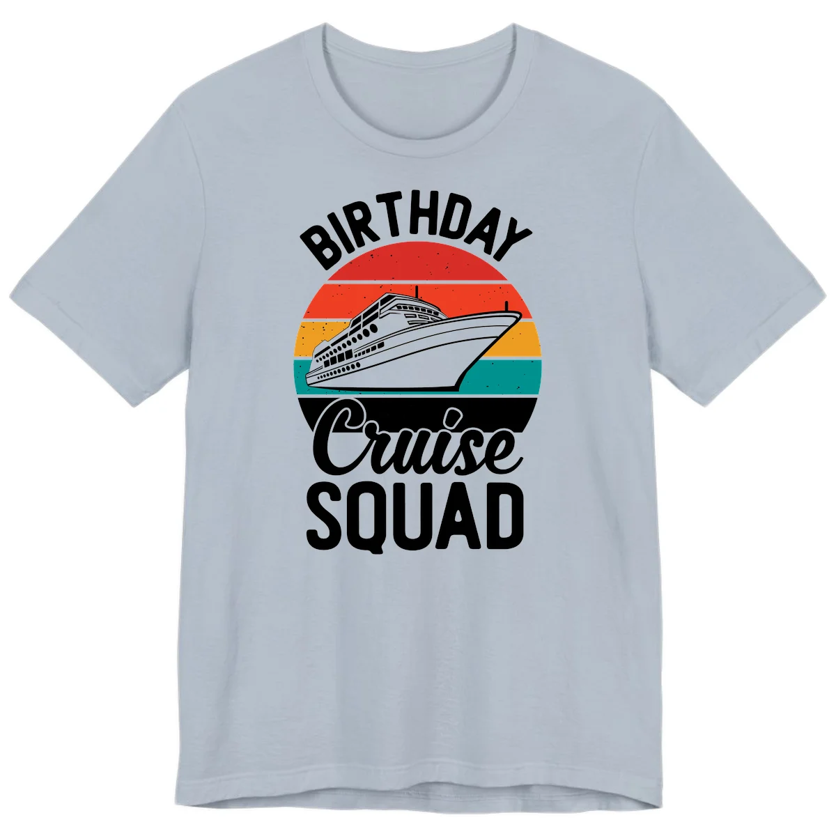 Birthday Cruise Squad Premium T-Shirt in Light Blue