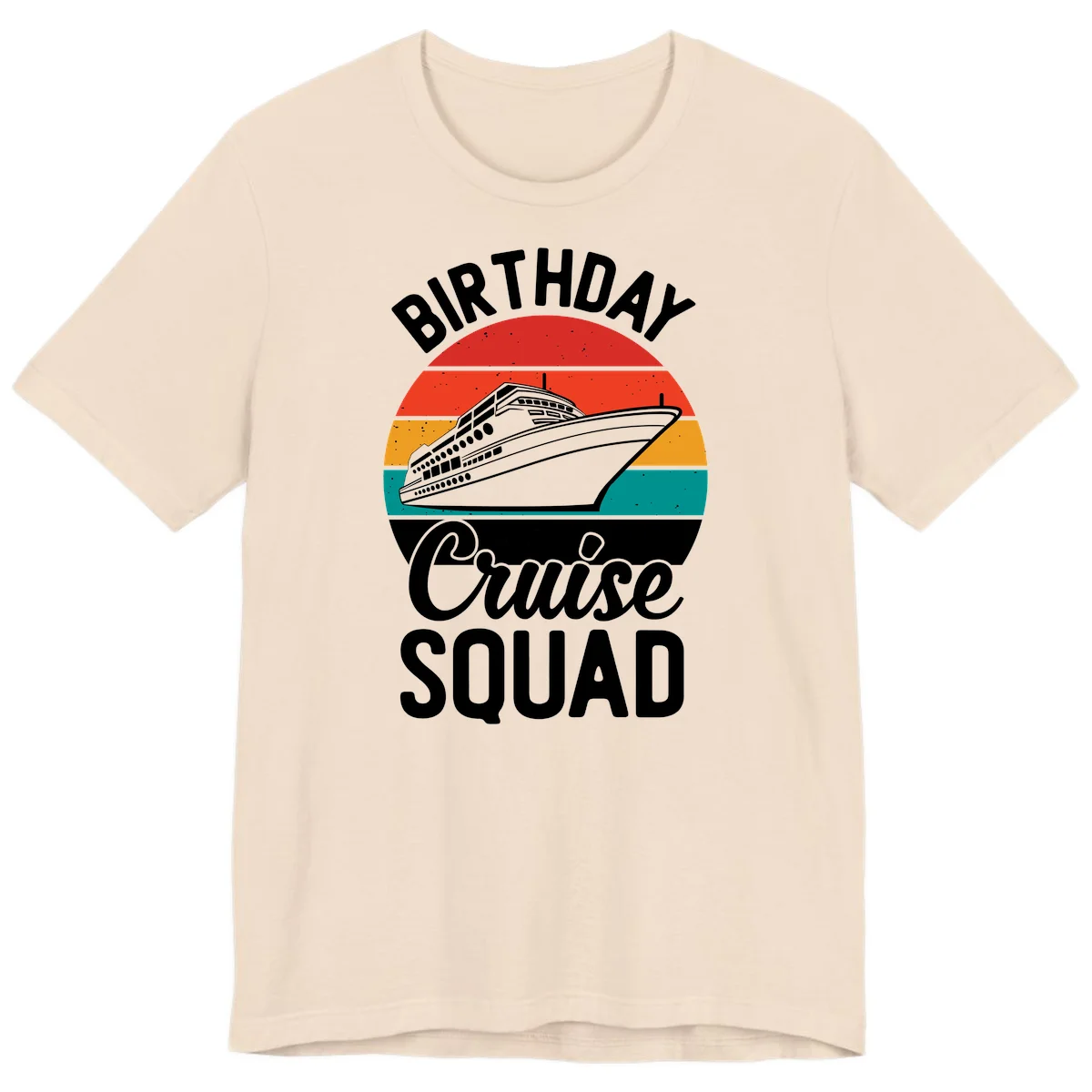 Birthday Cruise Squad Premium T-Shirt in Soft Cream