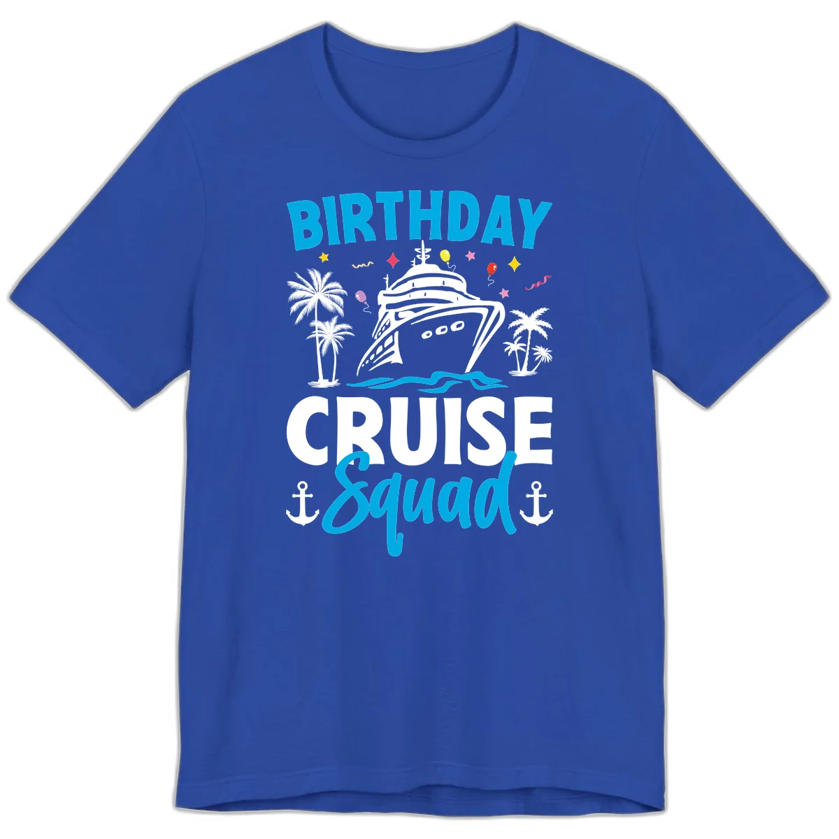 Birthday Cruise Squad Premium T-Shirt for Celebrations in True Royal
