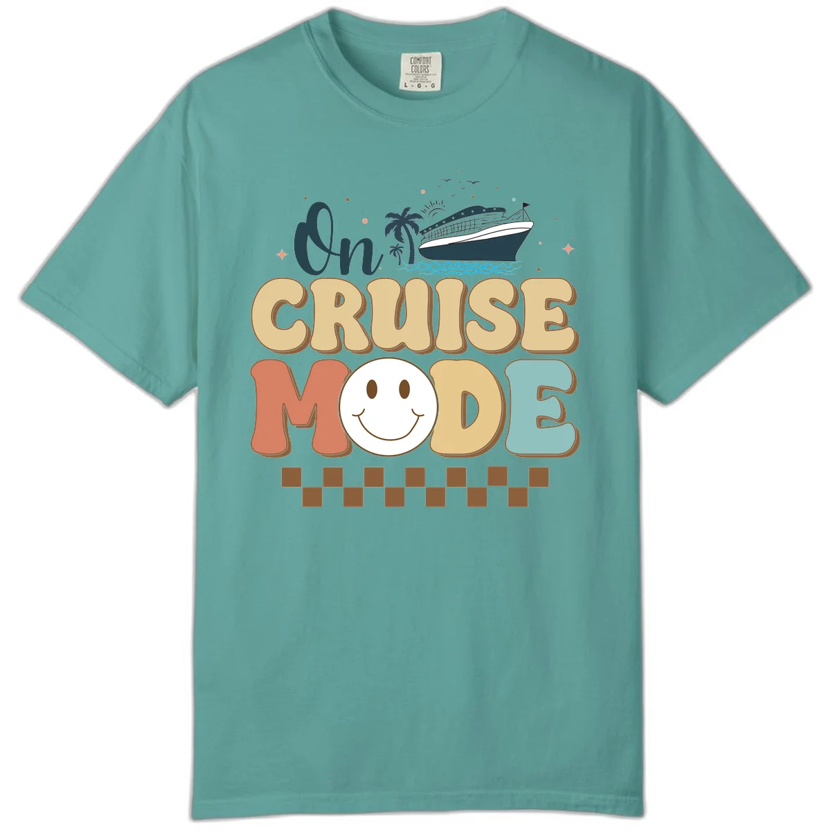 On Cruise Mode Comfort Colors T-Shirt in Seafoam