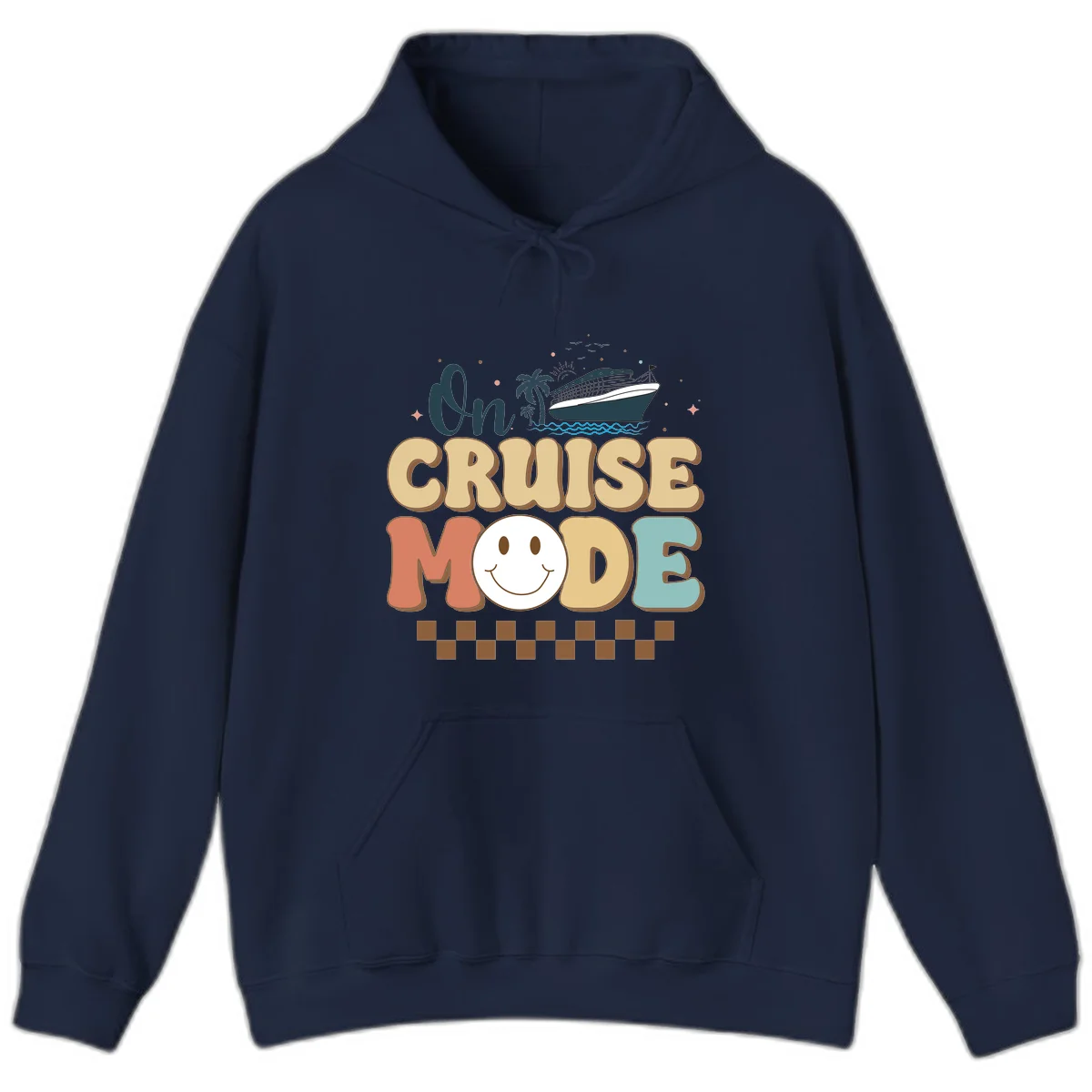 On Cruise Mode Hoodie - Vacation Apparel in Navy