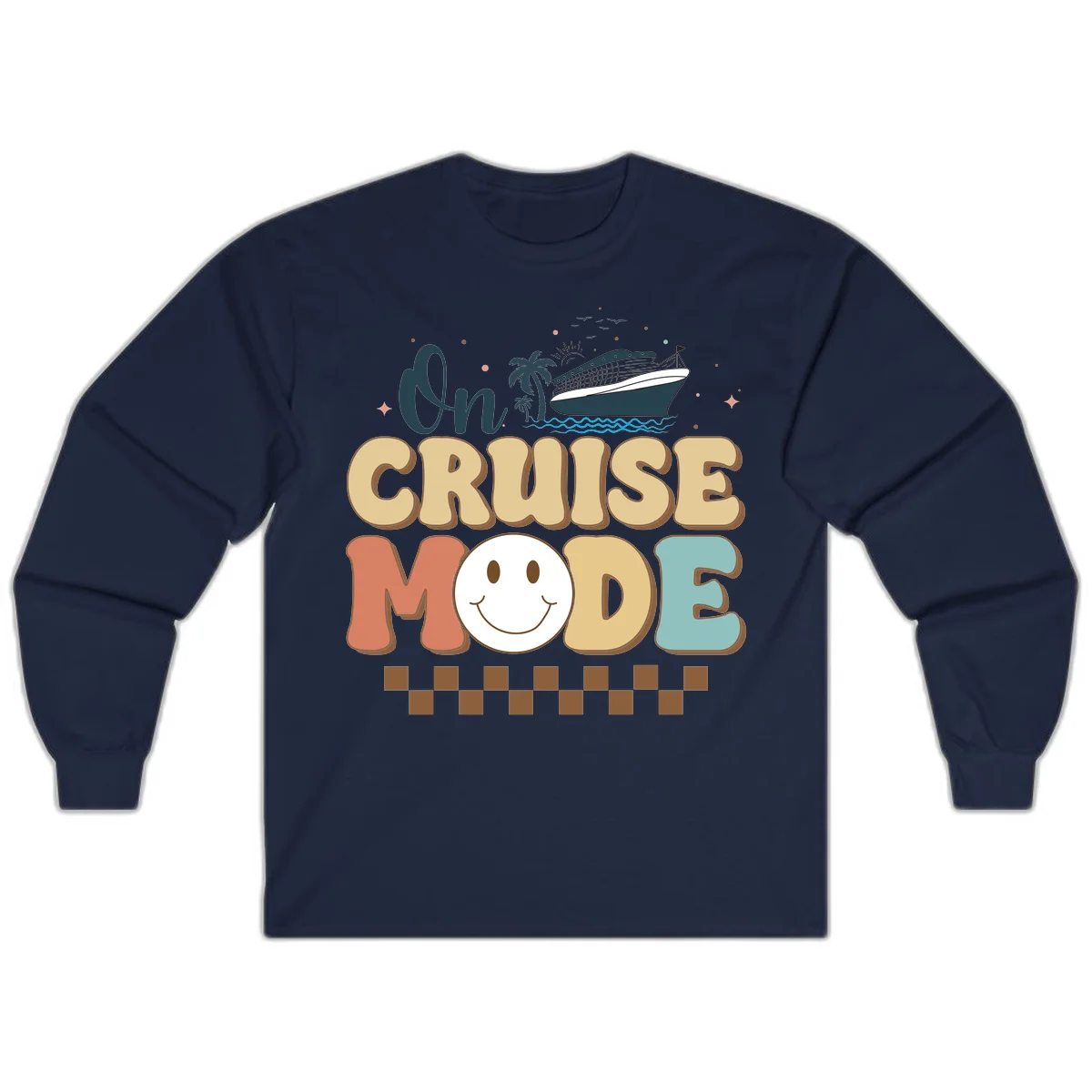 On Cruise Mode Long Sleeve Tee - Cruise Wear in Navy