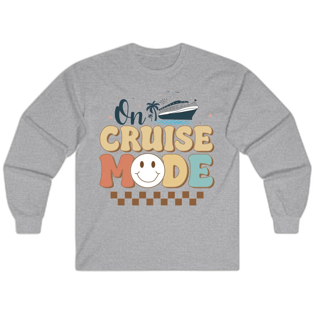 On Cruise Mode Long Sleeve Tee - Cruise Wear in Sport Grey