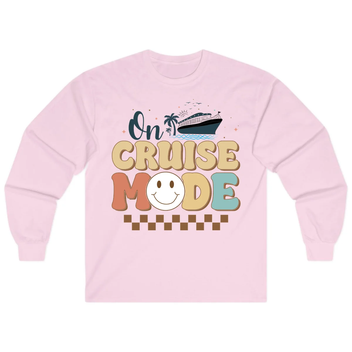 On Cruise Mode Long Sleeve Tee - Cruise Wear in Light Pink