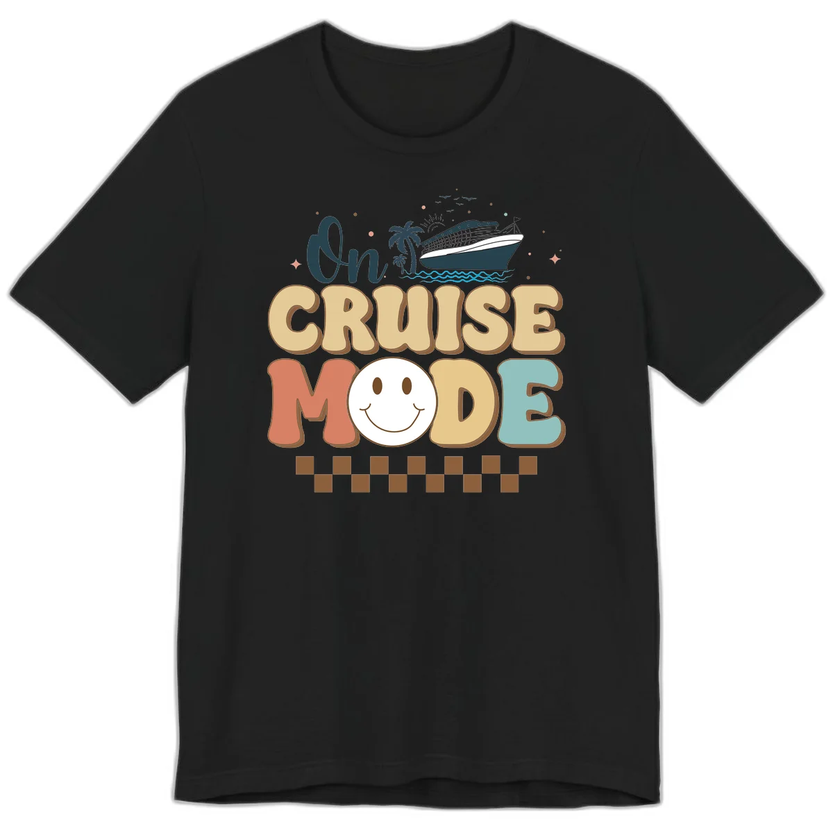 On Cruise Mode Premium T-Shirt - Vacation Ready in Black