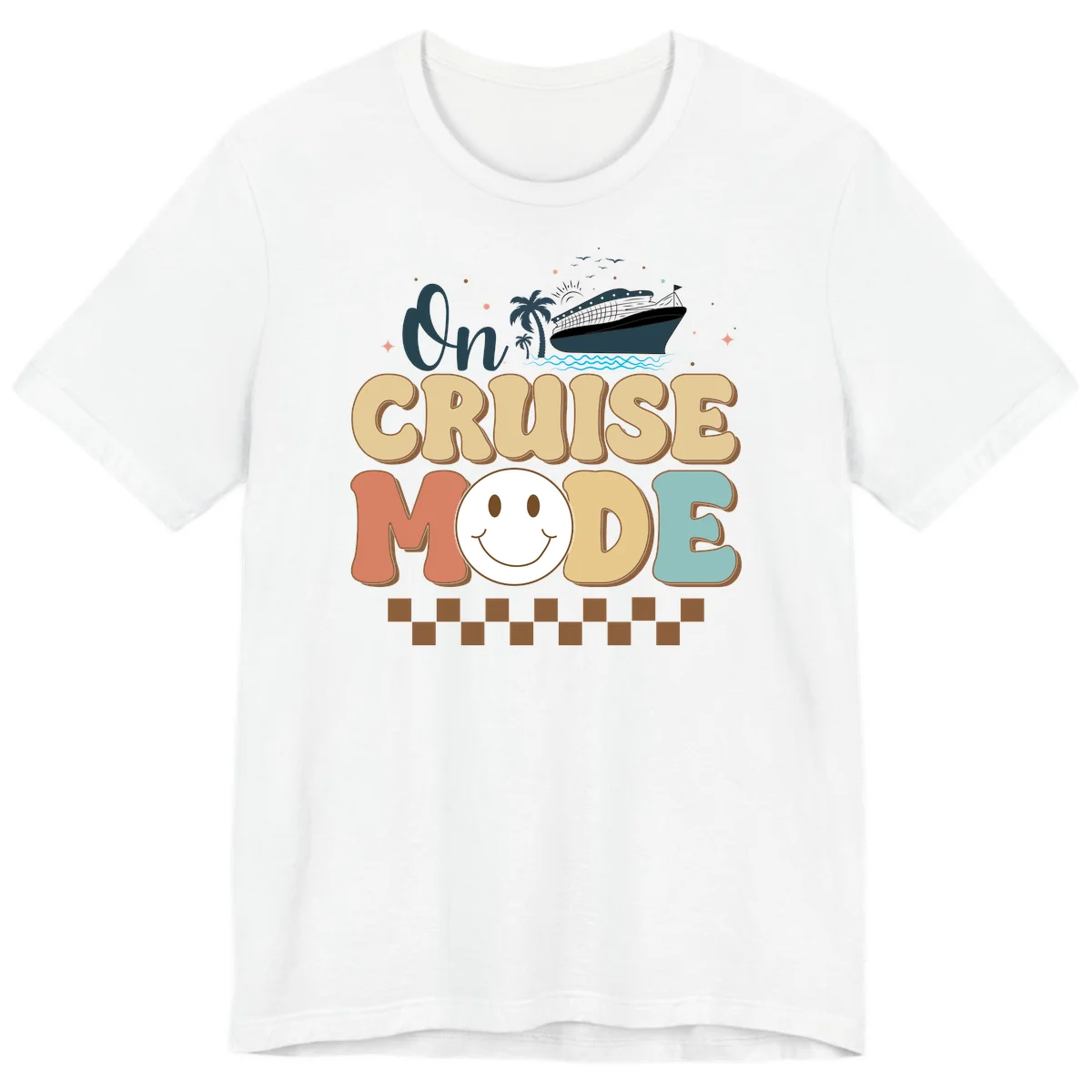 On Cruise Mode Premium T-Shirt - Vacation Ready in White
