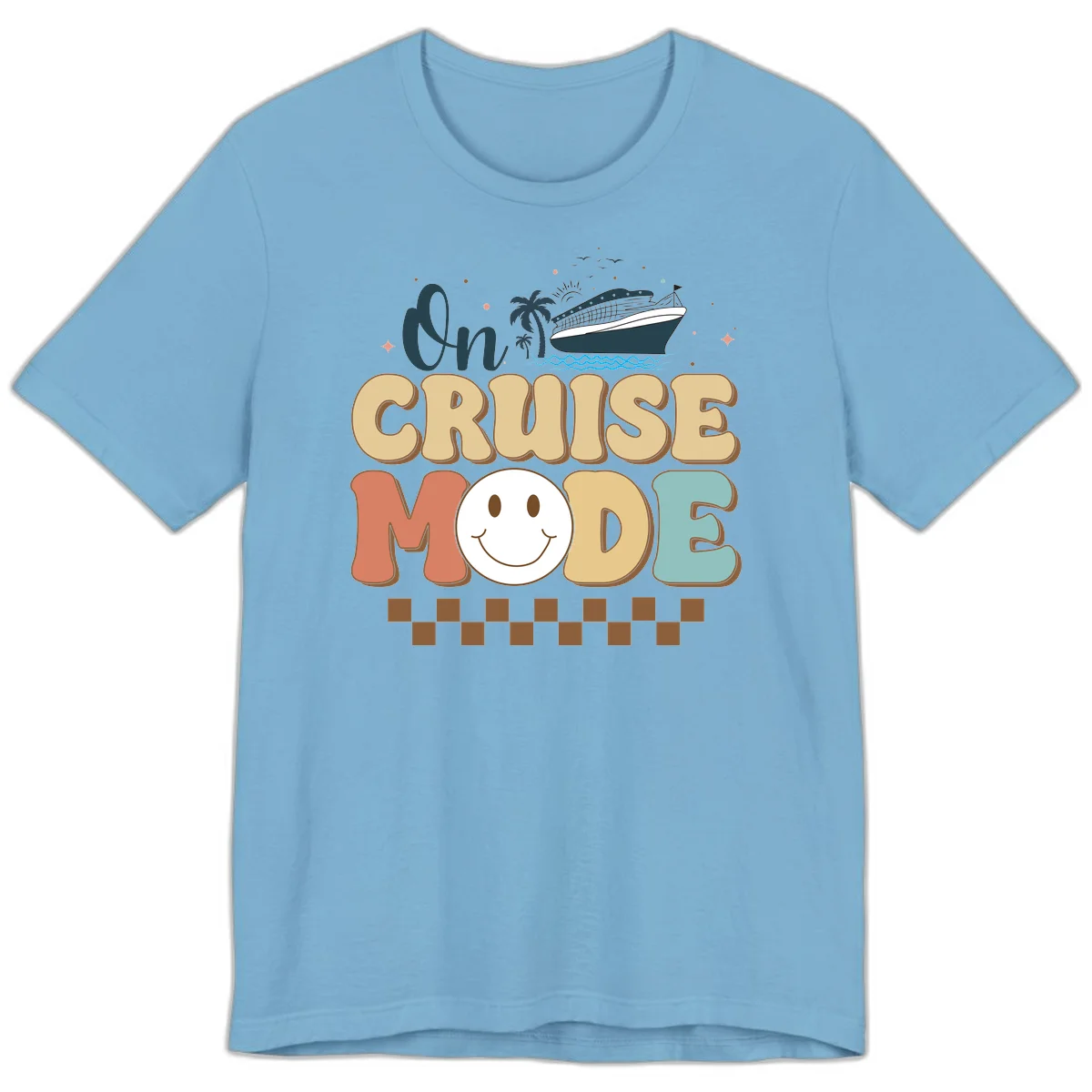 On Cruise Mode Premium T-Shirt - Vacation Ready in Ocean Blue