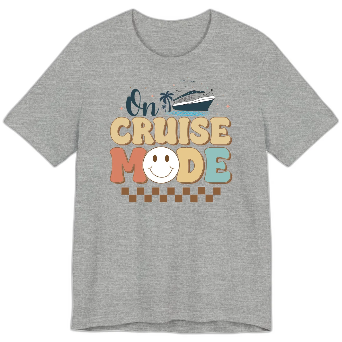 On Cruise Mode Premium T-Shirt - Vacation Ready in Athletic Heather