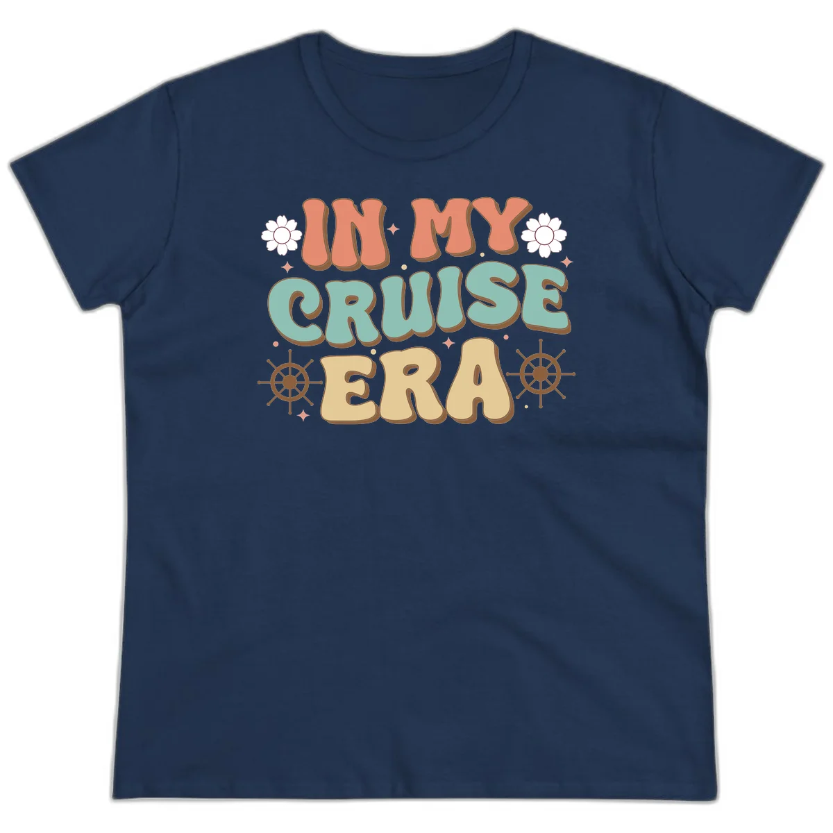 In My Cruise Era Ladies Tee in Navy