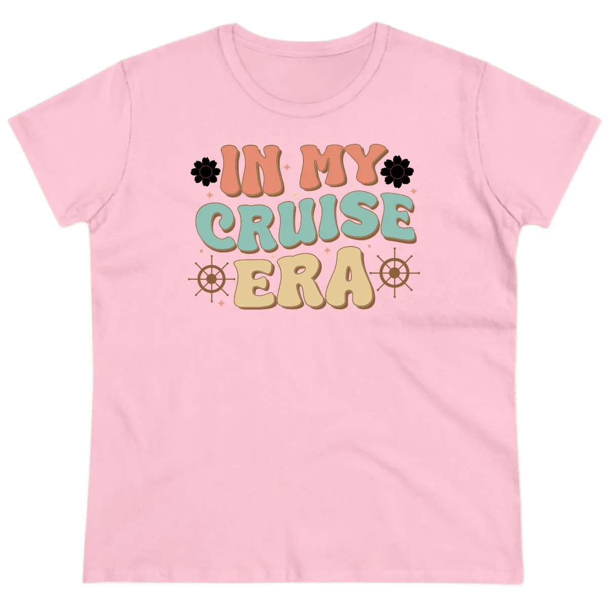 In My Cruise Era Ladies Tee in Light Pink