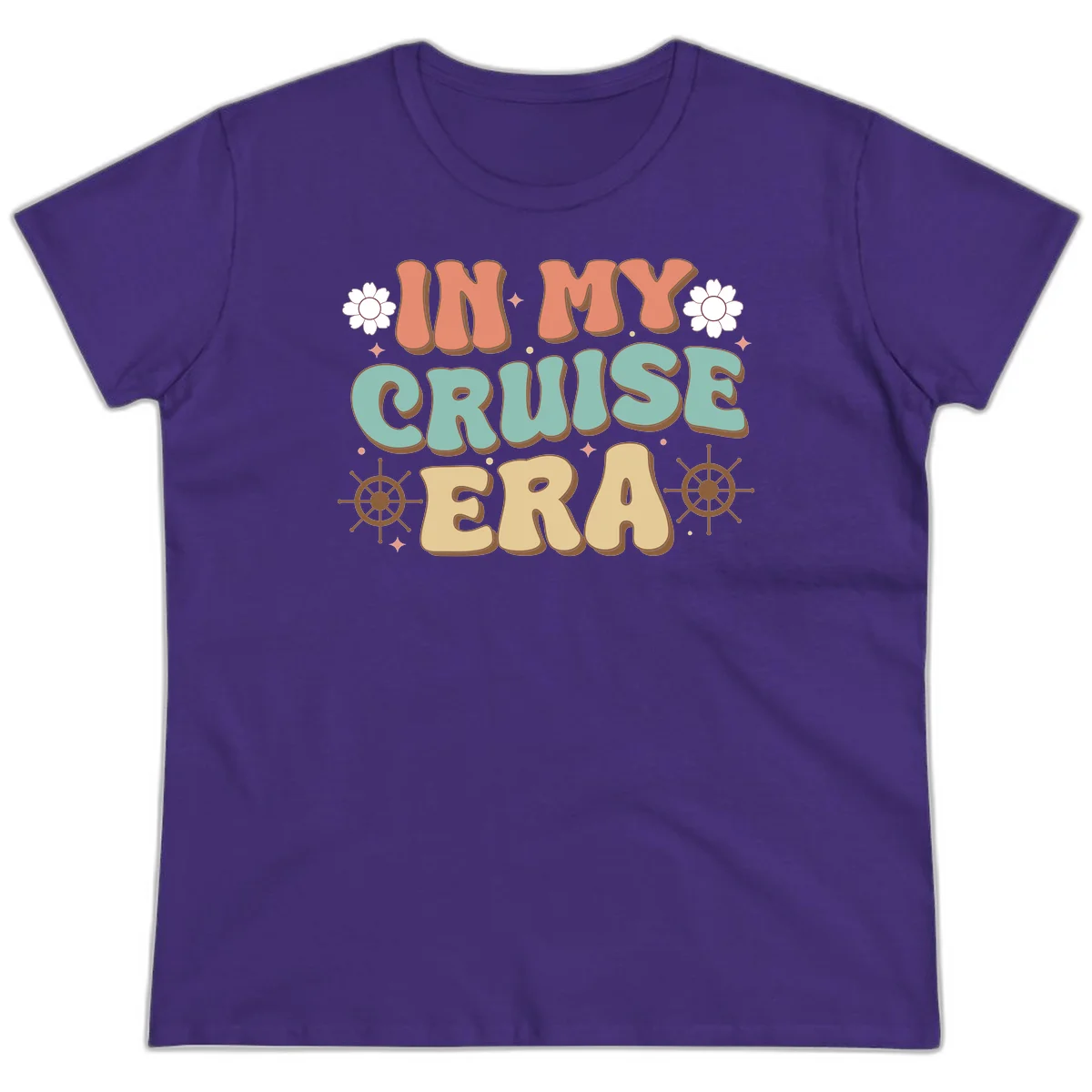 In My Cruise Era Ladies Tee in Purple