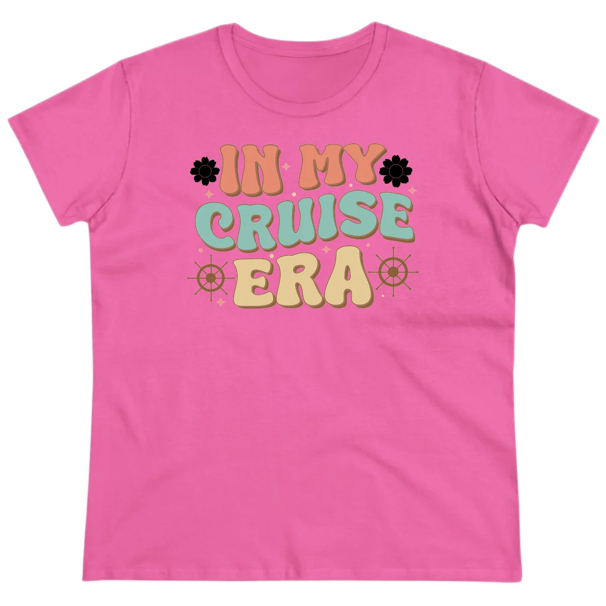 In My Cruise Era Ladies Tee in Azalea