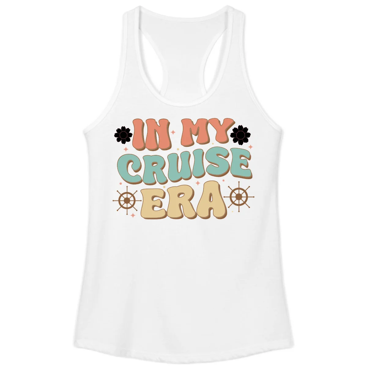 In My Cruise Era Ladies Tank in White