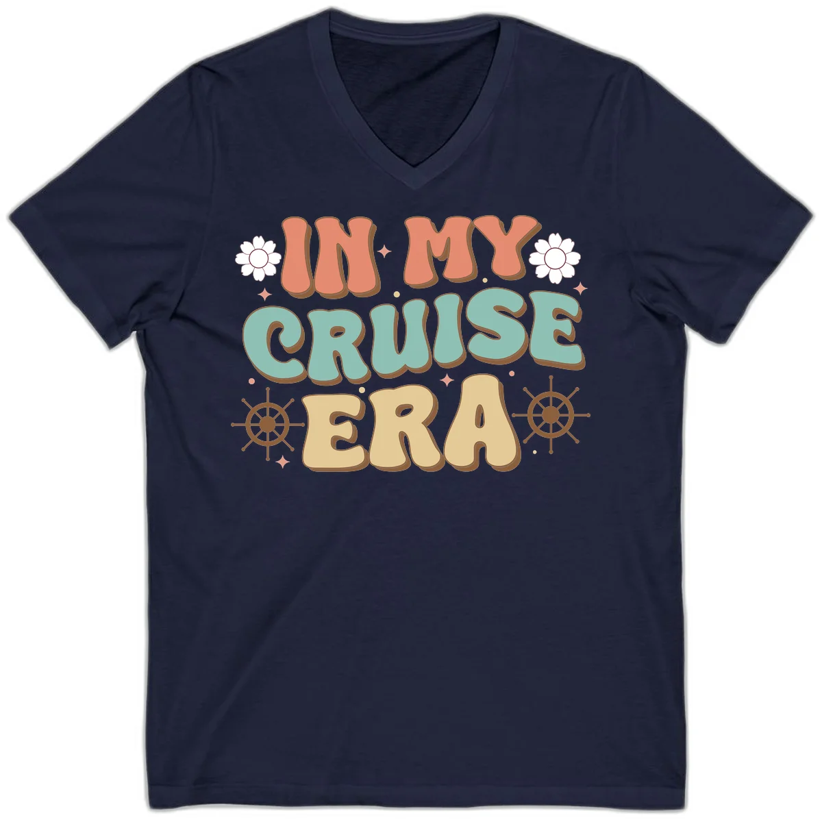 In My Cruise Era V-Neck in Navy