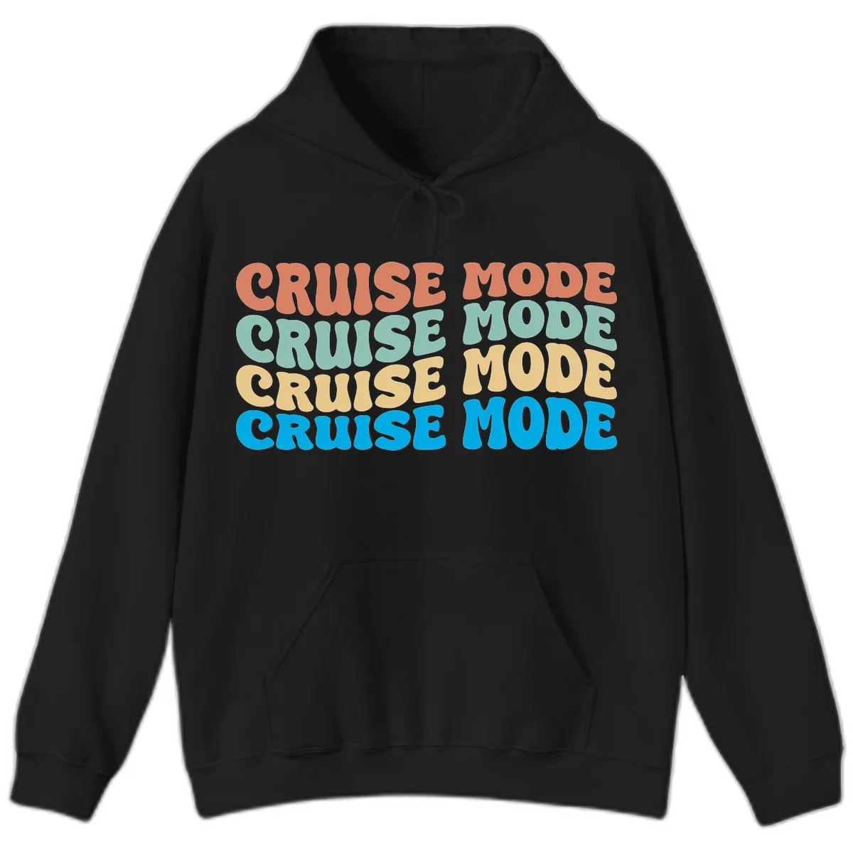 Cruise Mode Repeat Hoodie in Black