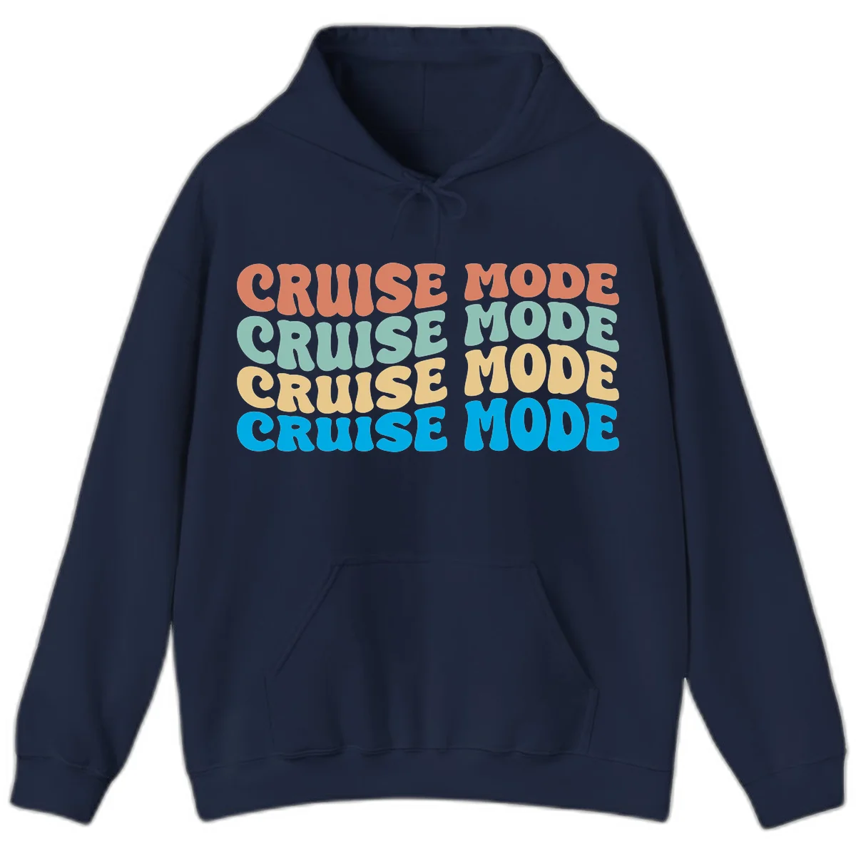 Cruise Mode Repeat Hoodie in Navy