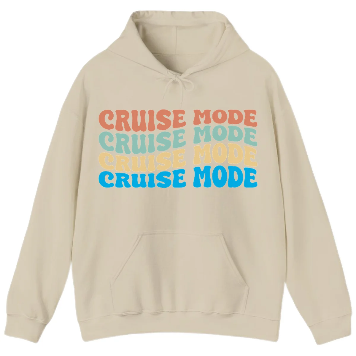 Cruise Mode Repeat Hoodie in Sand