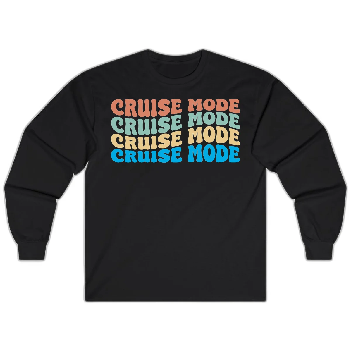 Cruise Mode Repeat Long Sleeve in Black