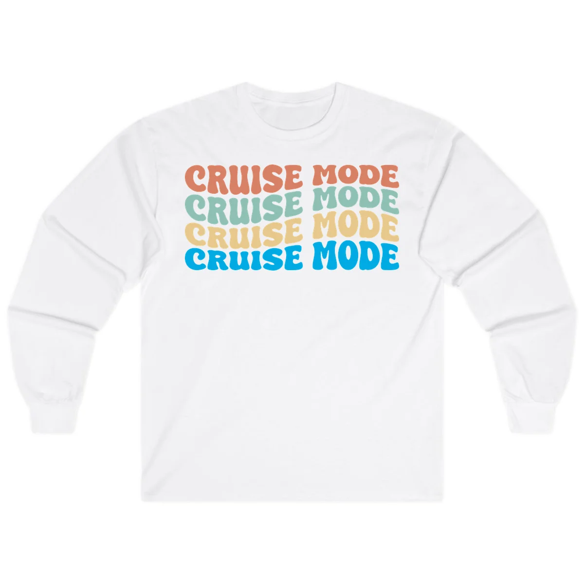 Cruise Mode Repeat Long Sleeve in White