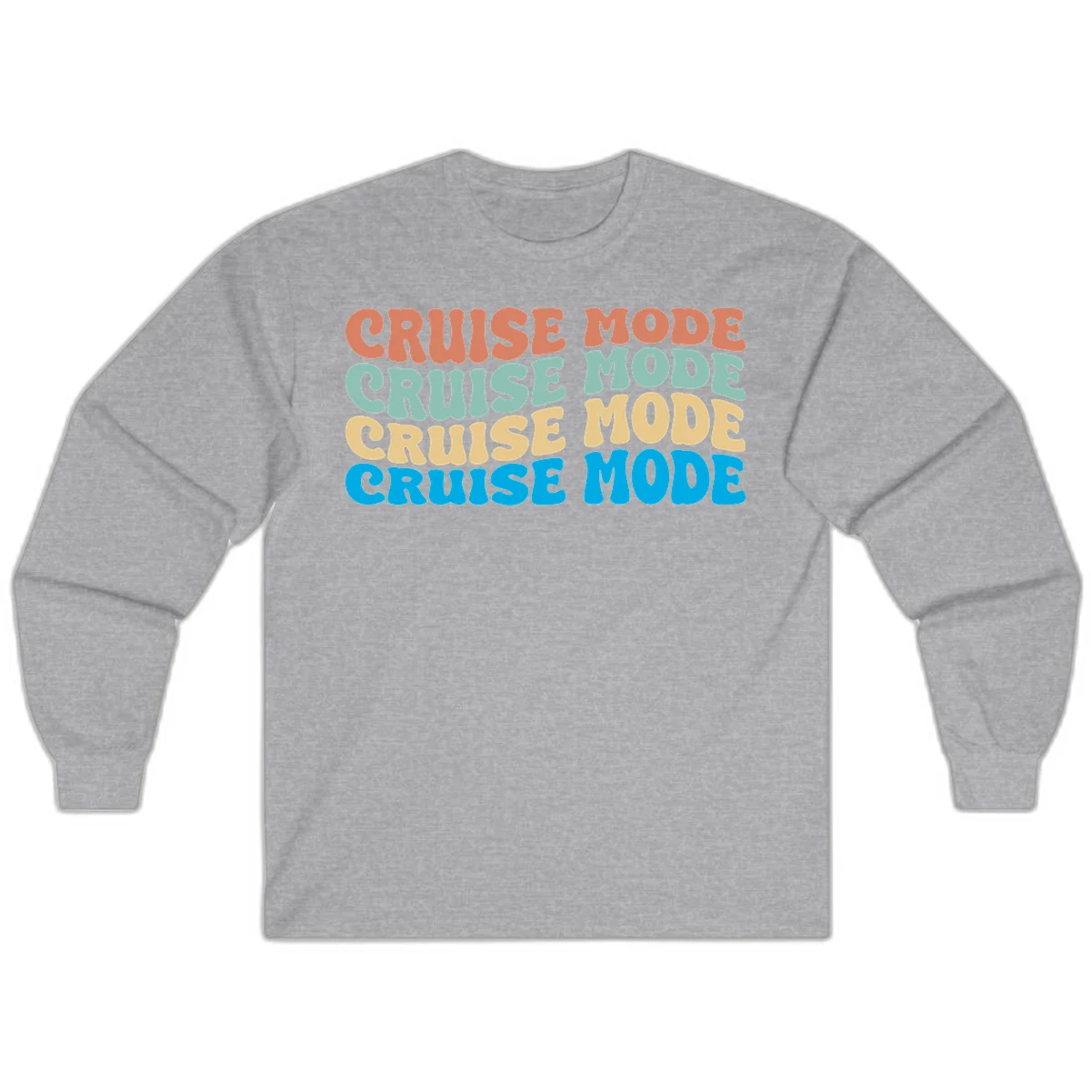 Cruise Mode Repeat Long Sleeve in Sport Grey