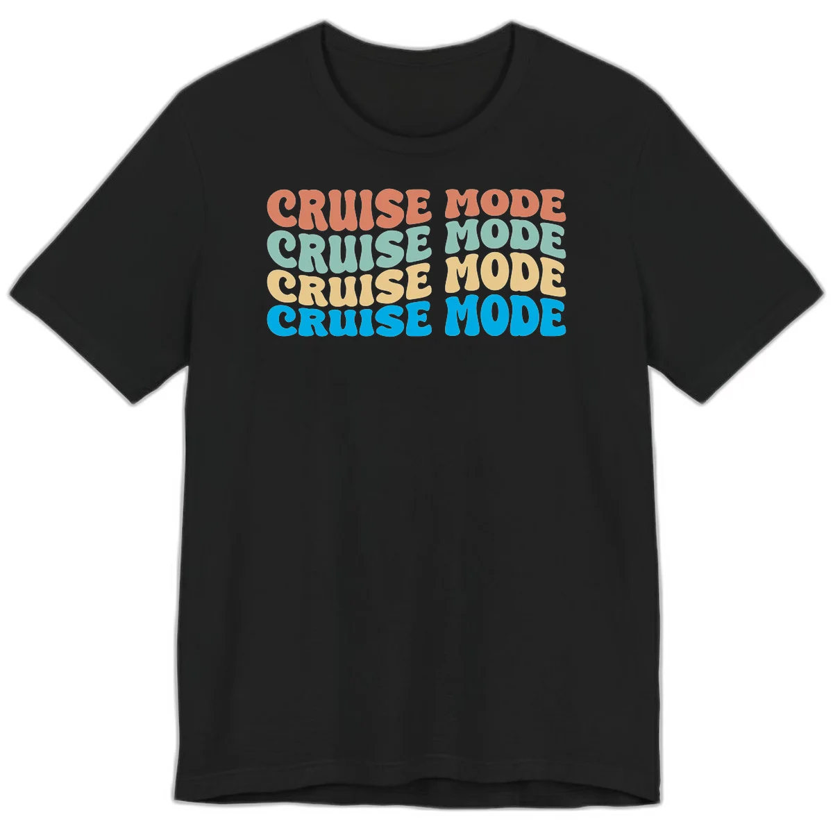 Cruise Mode Repeat Premium T-Shirt in Black