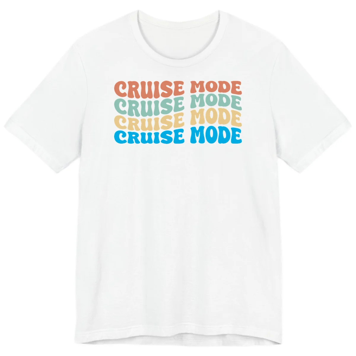 Cruise Mode Repeat Premium T-Shirt in White