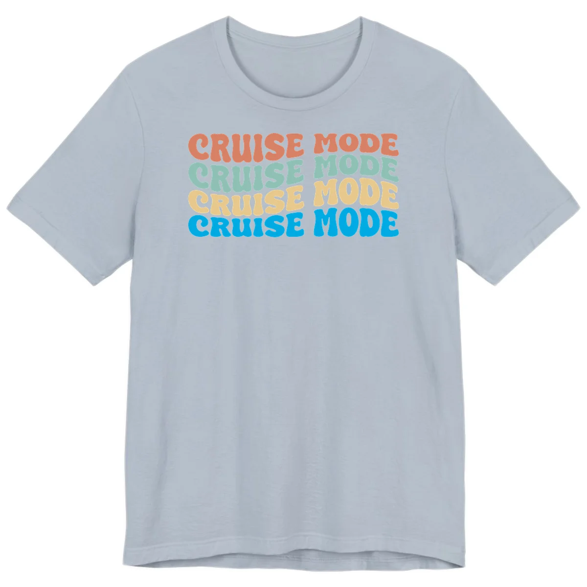 Cruise Mode Repeat Premium T-Shirt in Light Blue