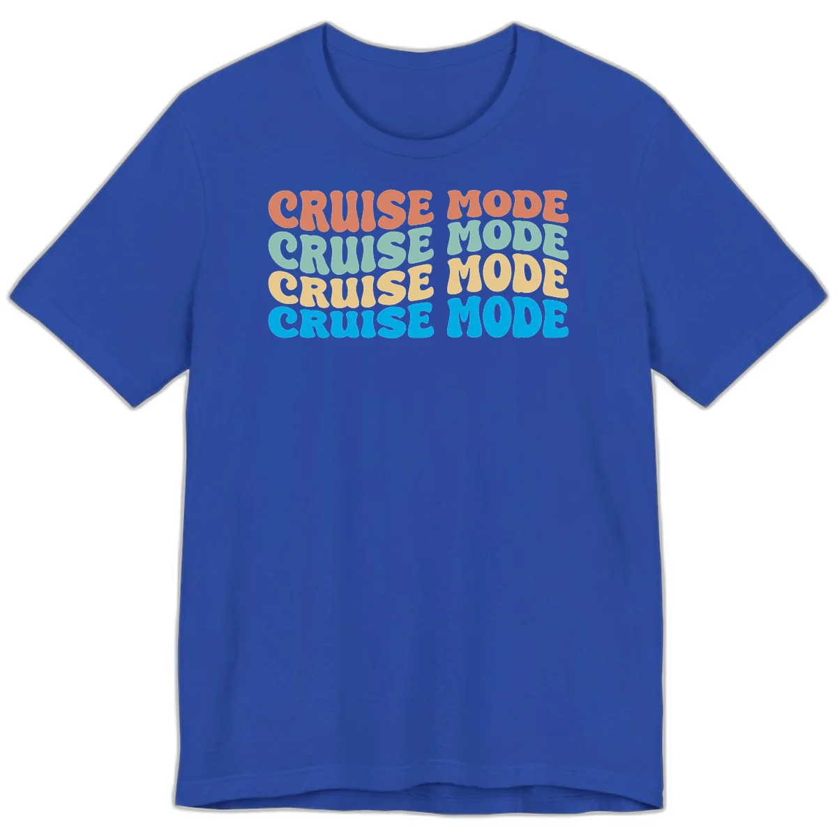 Cruise Mode Repeat Premium T-Shirt in True Royal