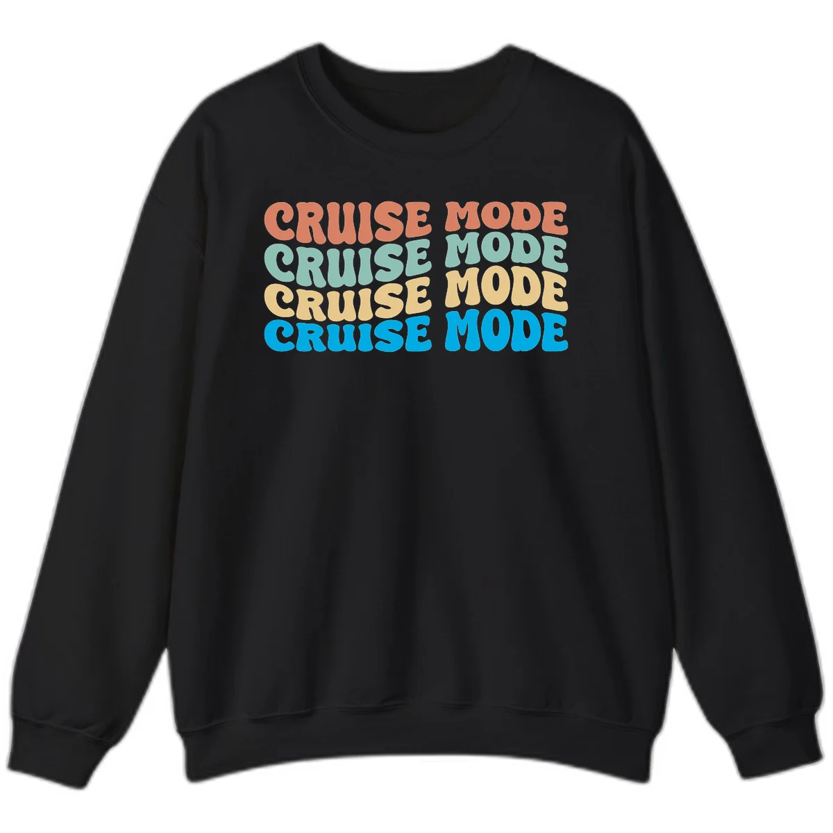 Cruise Mode Repeat Sweatshirt in Black