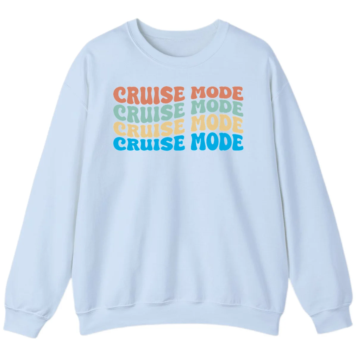 Cruise Mode Repeat Sweatshirt in Light Blue