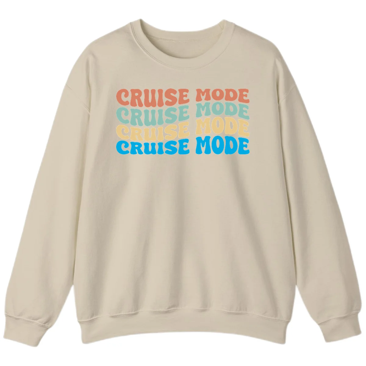 Cruise Mode Repeat Sweatshirt in Sand