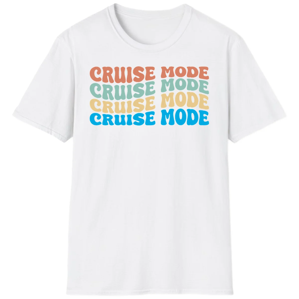 Cruise Mode Repeat T-Shirt in White