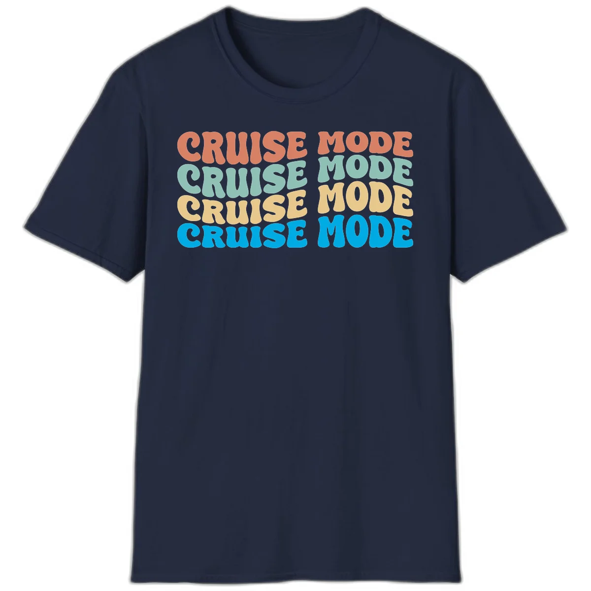Cruise Mode Repeat T-Shirt in Navy