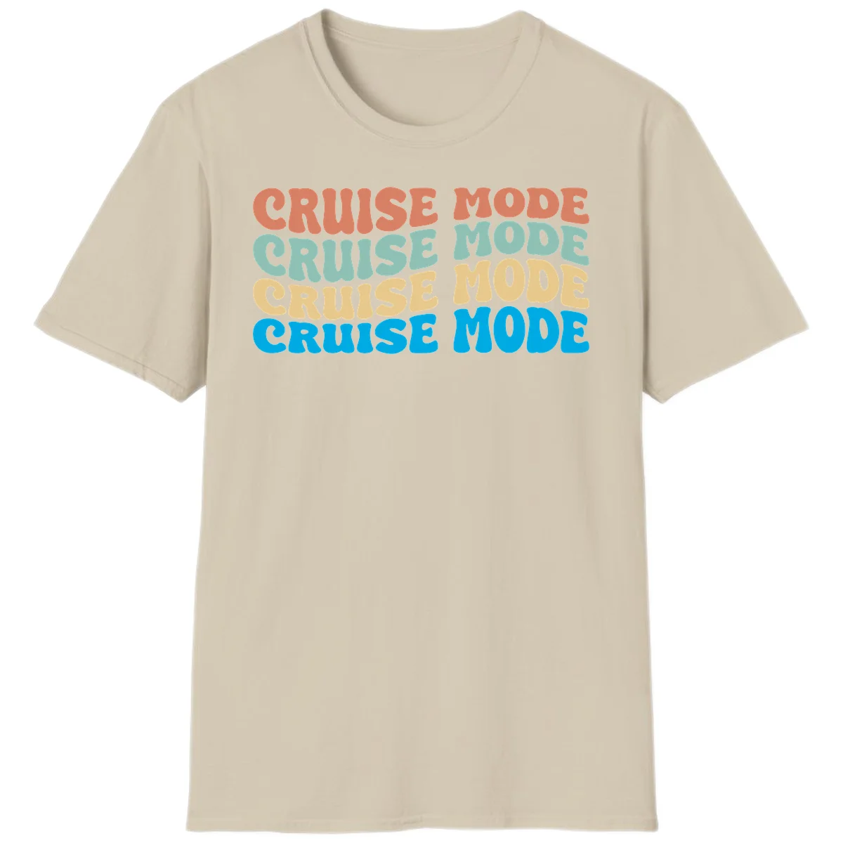 Cruise Mode Repeat T-Shirt in Sand