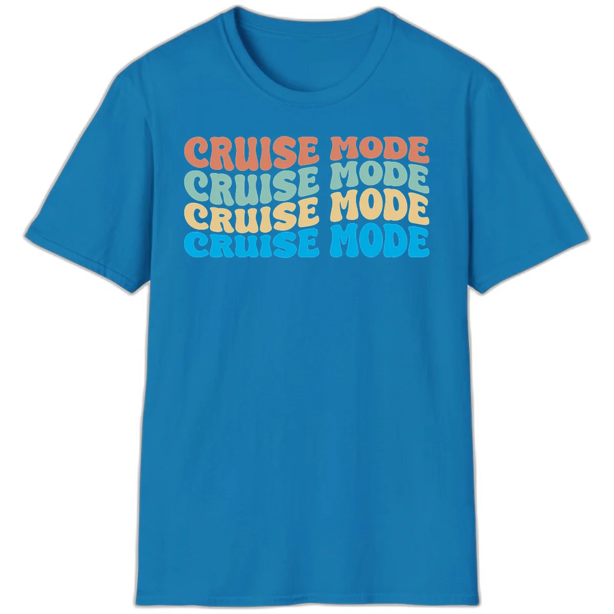 Cruise Mode Repeat T-Shirt in Sapphire