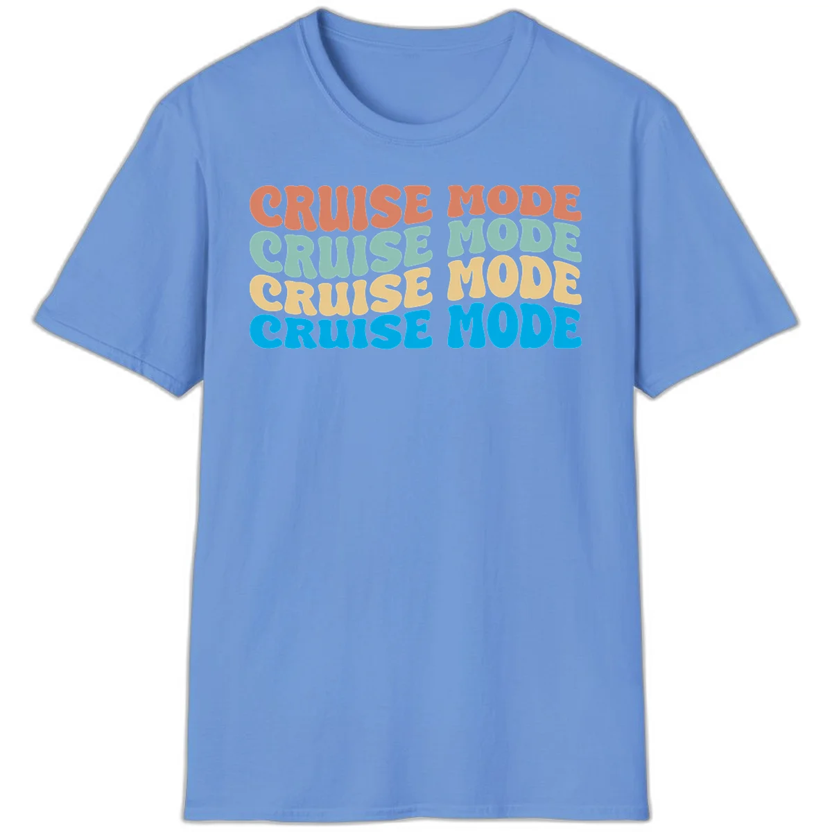 Cruise Mode Repeat T-Shirt in Carolina Blue