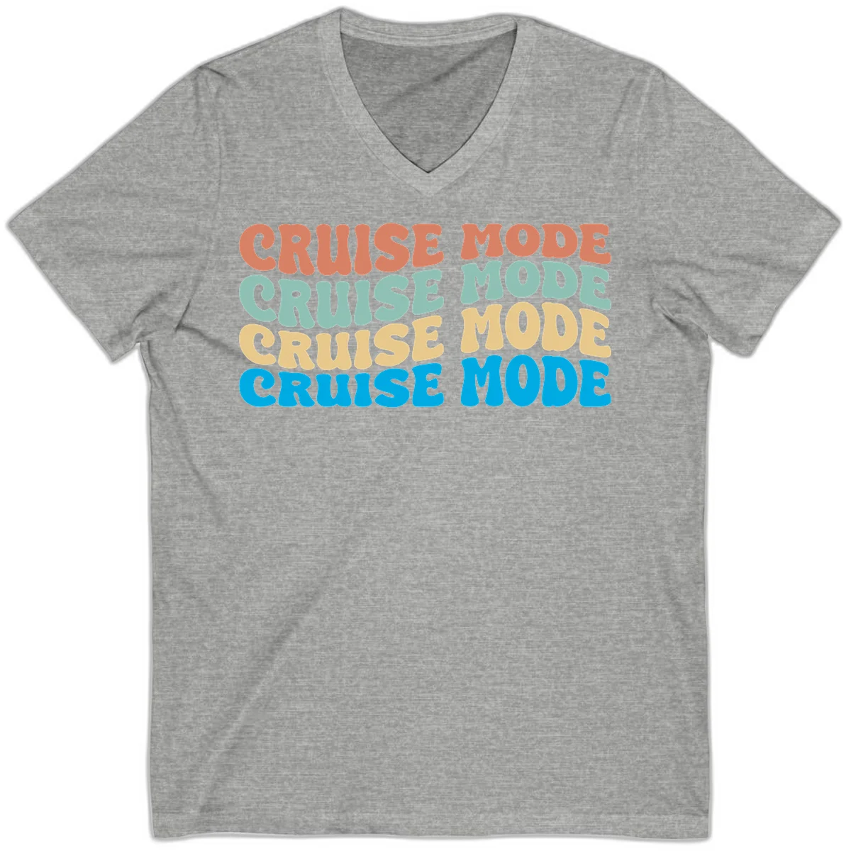 Cruise Mode Repeat V-Neck in Athletic Heather