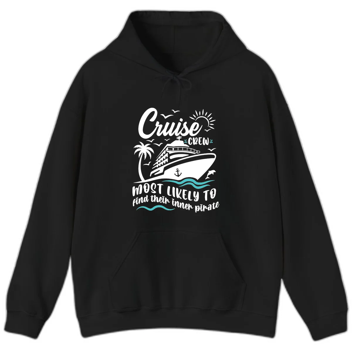 Cruise Crew Inner Pirate Hoodie in Black