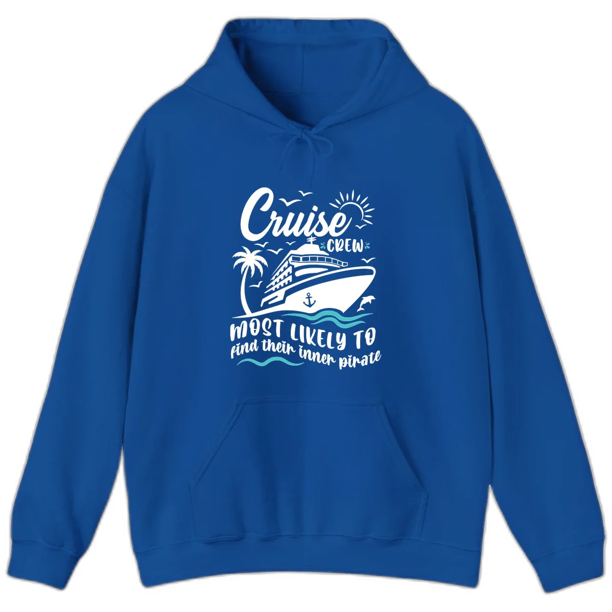 Cruise Crew Inner Pirate Hoodie in Royal
