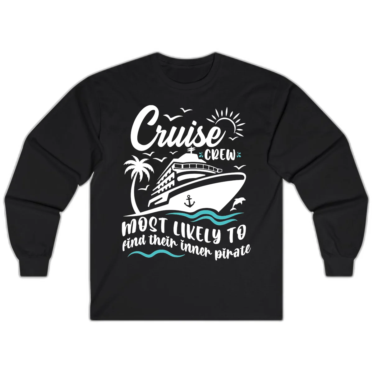 Cruise Crew Inner Pirate Long Sleeve in Black