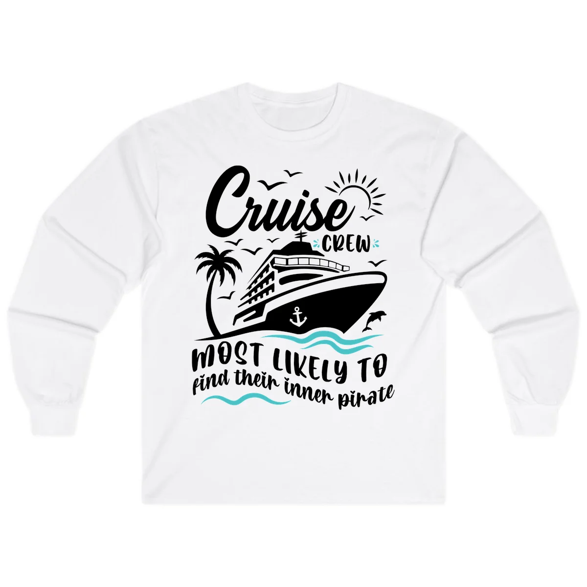 Cruise Crew Inner Pirate Long Sleeve in White