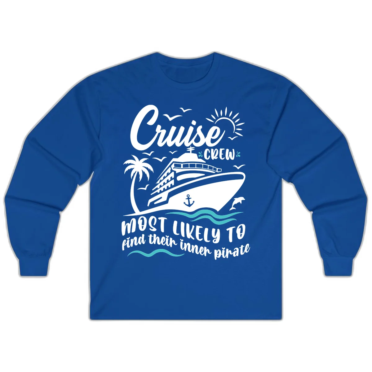 Cruise Crew Inner Pirate Long Sleeve in Royal